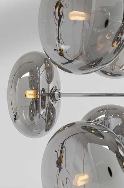 KARE Design Lampe à Suspension Headlight Chrome  