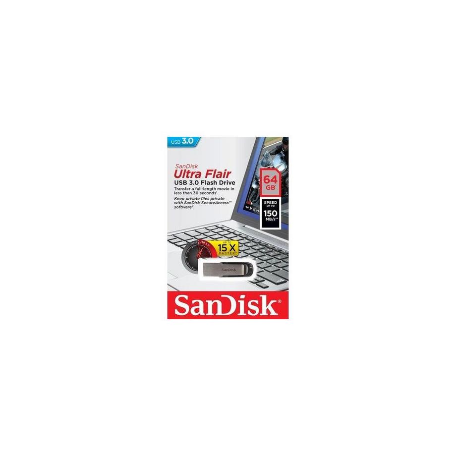 SanDisk  ULTRA FLAIR™ - 64GB USB 3.0 Flash-Laufwerk 