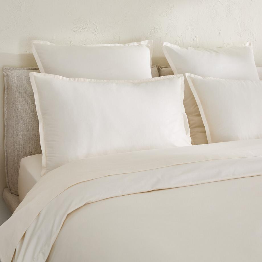 AM.PM Saria Taie d'oreiller en satin de coton lavé  