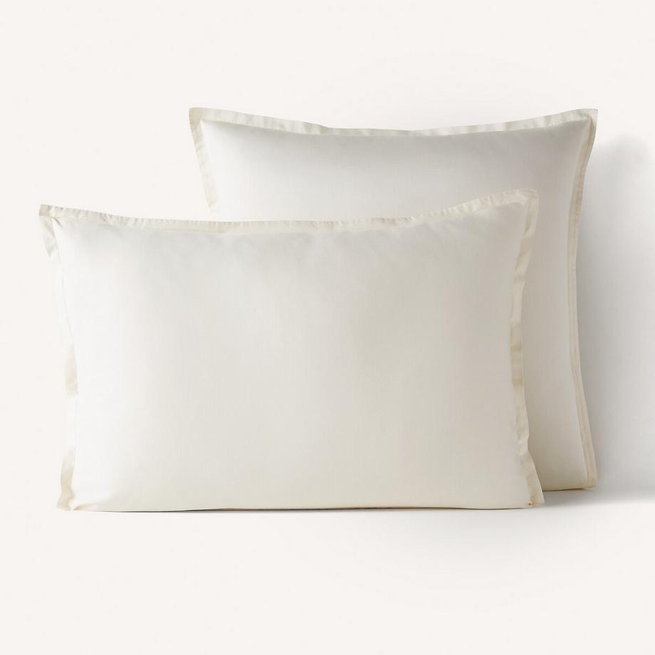 AM.PM Saria Taie d'oreiller en satin de coton lavé  