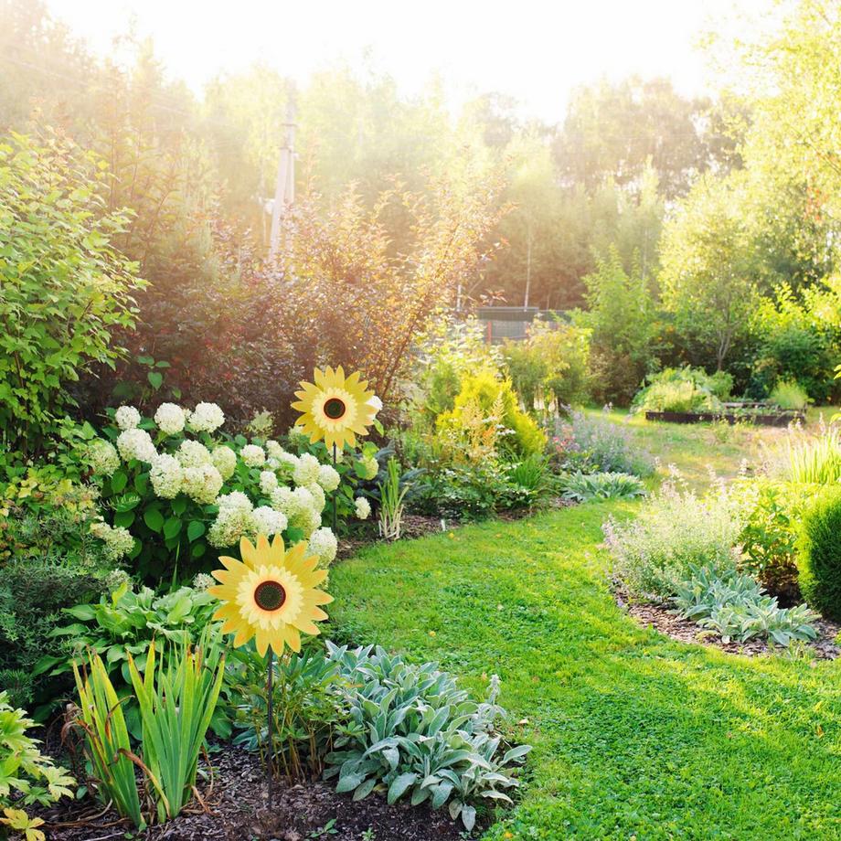 B2X  lot de 2 moulins à vent tournesol 