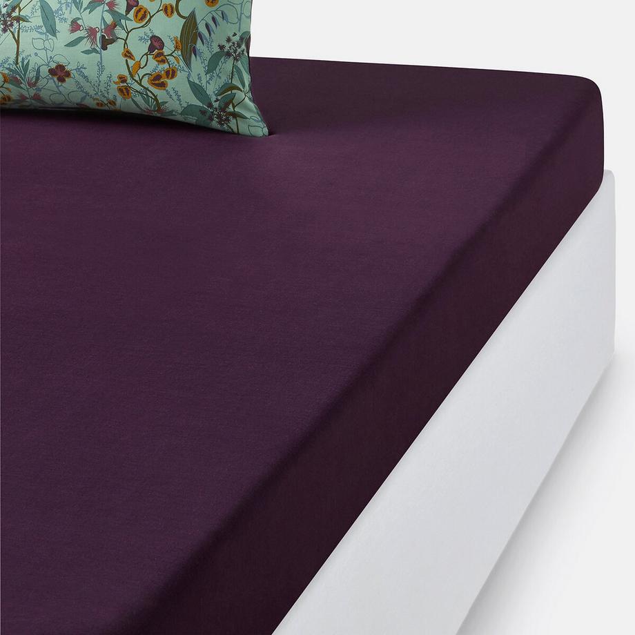 Drap housse coton lavé