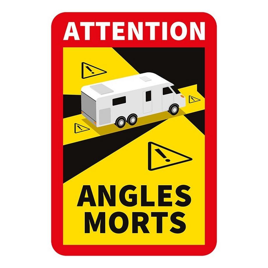 Pricenet  Aufkleber „Achtung Angles Morts!“ Wohnmobil 
