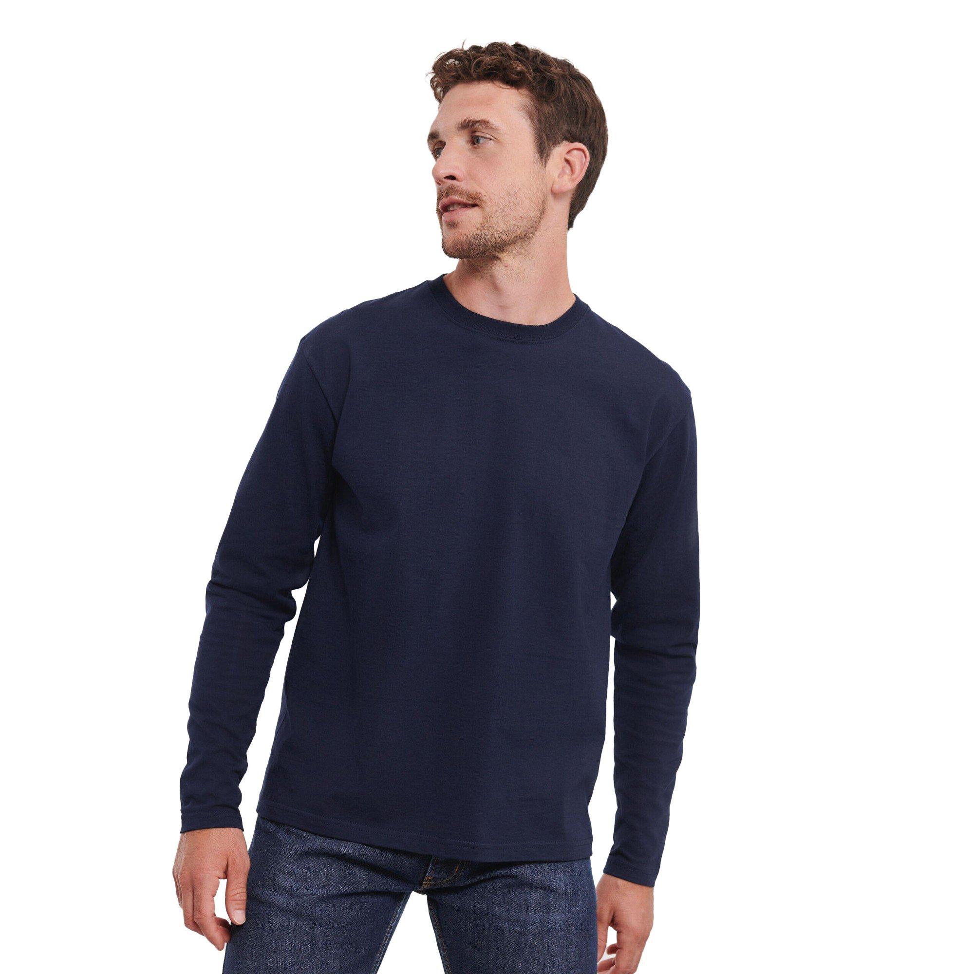 Image of Tshirt Langärmlig Herren Marine 4XL