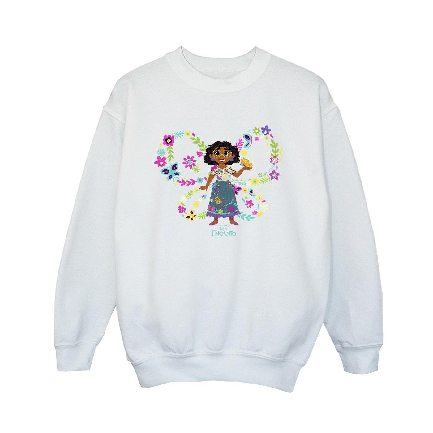 Image of Encanto Mirabel Butterfly Sweatshirt Unisex Weiss 116