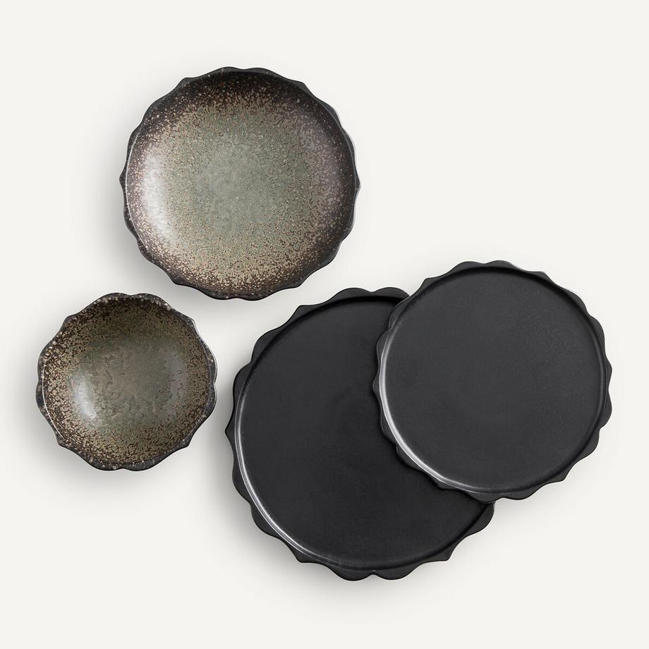 AM.PM 4er-Set tiefe Teller Arigato  