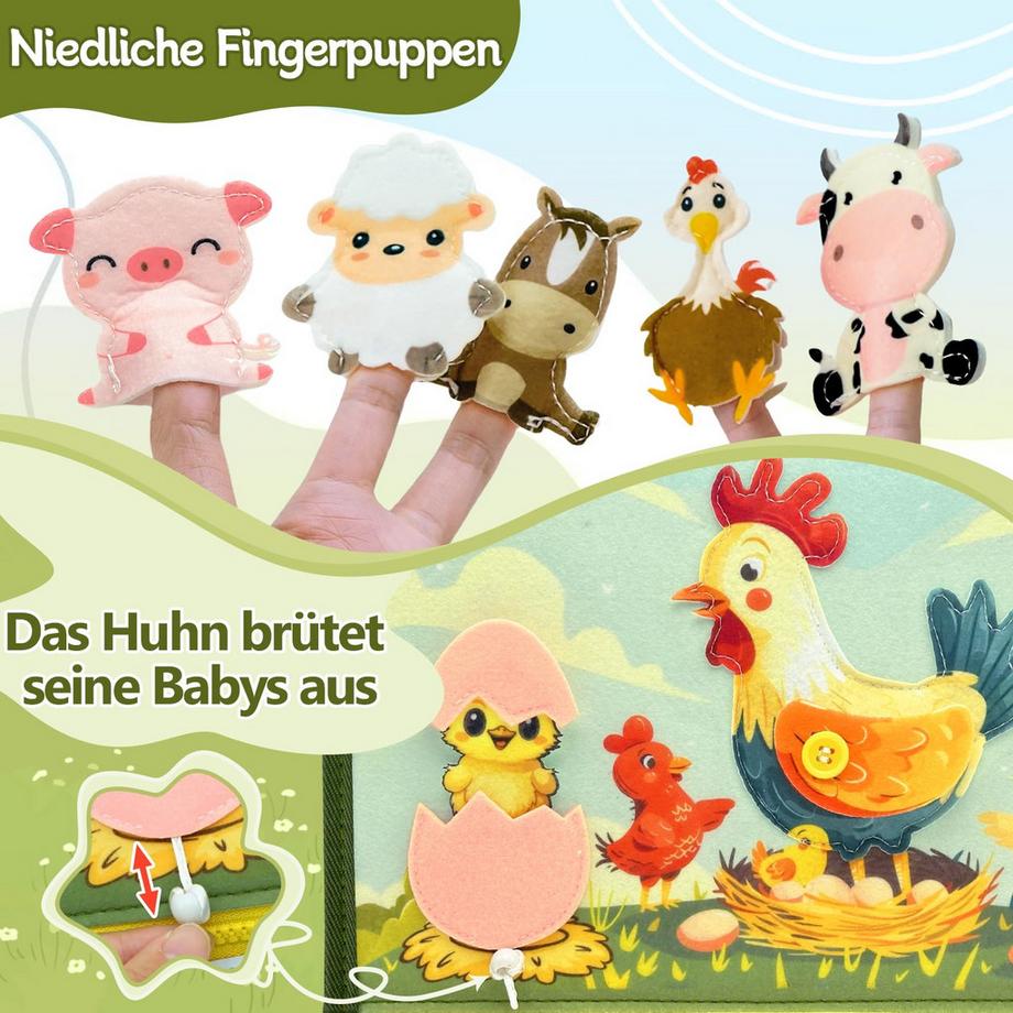 Activity-board  Beschäftigtes Brett 10 in 1 Spielzeug Aktivitätsboard Motorspielzeug & Lernspielzeug 