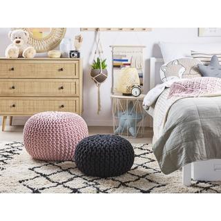 Beliani Ottoman en Coton Moderne CONRAD  