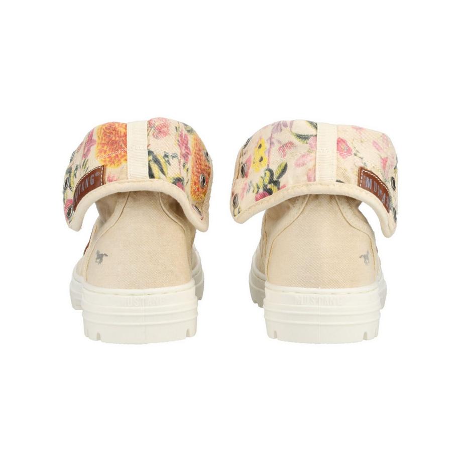 Mustang Sneaker Alta con Stampa Floreale  