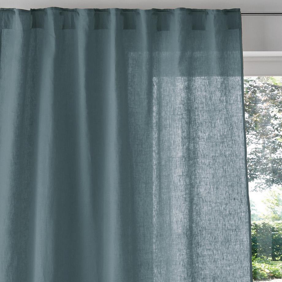 La Redoute Intérieurs  Rideau lin lavé pattes cachées 