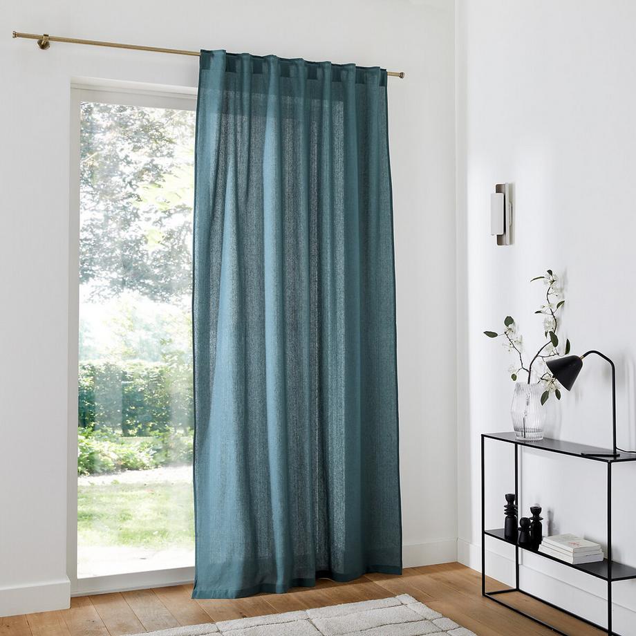 La Redoute Intérieurs  Rideau lin lavé pattes cachées 