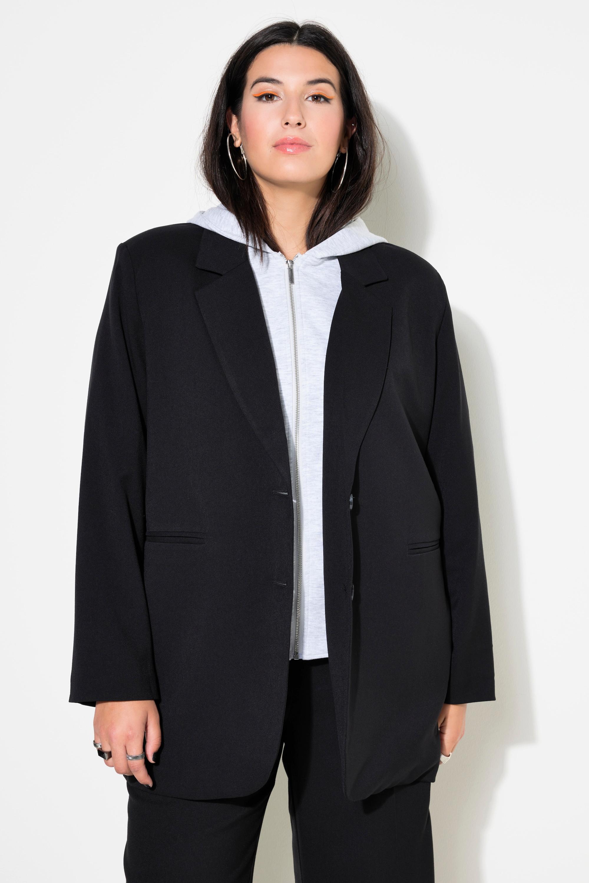 Studio Untold  Blazer oversize à capuche, doublure intégrale 