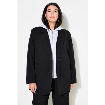 Blazer oversize à capuche, doublure intégrale