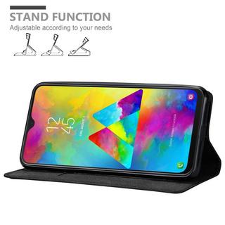 Cadorabo  Housse compatible avec Samsung Galaxy M20 - Coque de protection avec fermeture magnétique, fonction de support et compartiment pour carte 