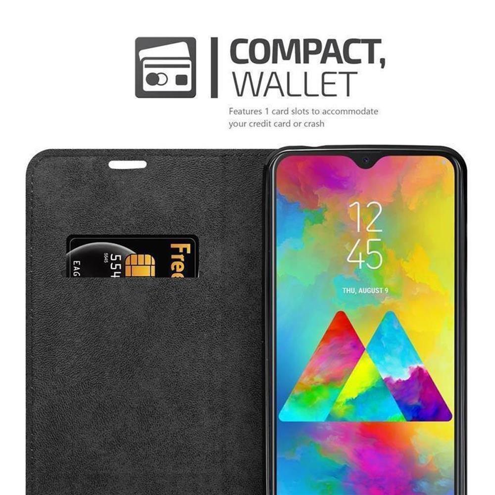 Cadorabo  Housse compatible avec Samsung Galaxy M20 - Coque de protection avec fermeture magnétique, fonction de support et compartiment pour carte 