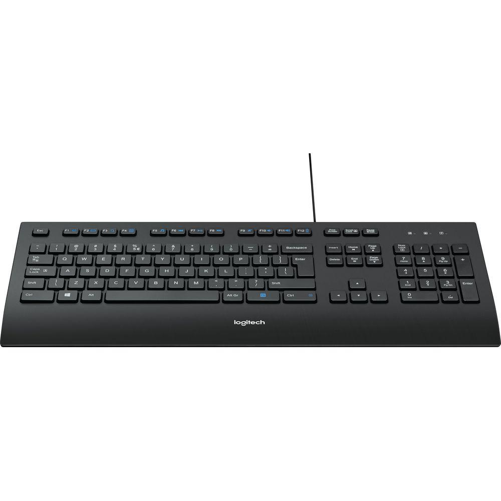 Logitech  Corded Keyboard K280e - Schweiz 