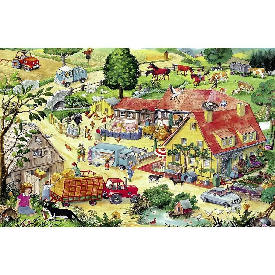 Mein grosses Wimmelbuch mit Rätselspass Schwager & Steinlein Verlag; Suess, Anne (Illustrationen) Copertina rigida 