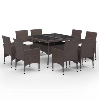 VidaXL set da pranzo Polirattan  