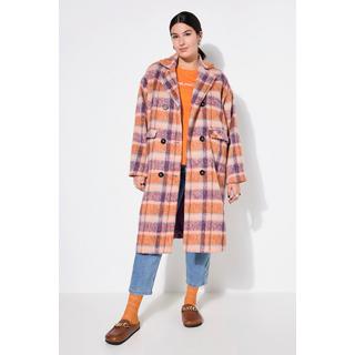 Studio Untold Cappotto a quadri oversized con revers  