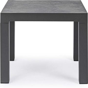 Table d'appoint de jardin Kledi 50x50 anthracite