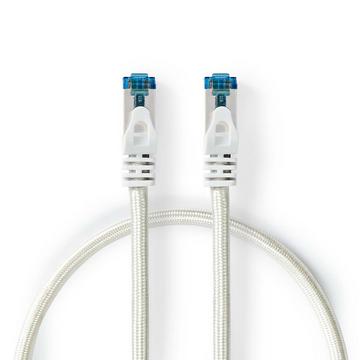 Câble réseau CAT6a | S/FTP | RJ45 mâle | RJ45 mâle | 10.0 m | Snagless | Rond | Tressé / PVC | Argent | Boîte avec fenêtre couverte