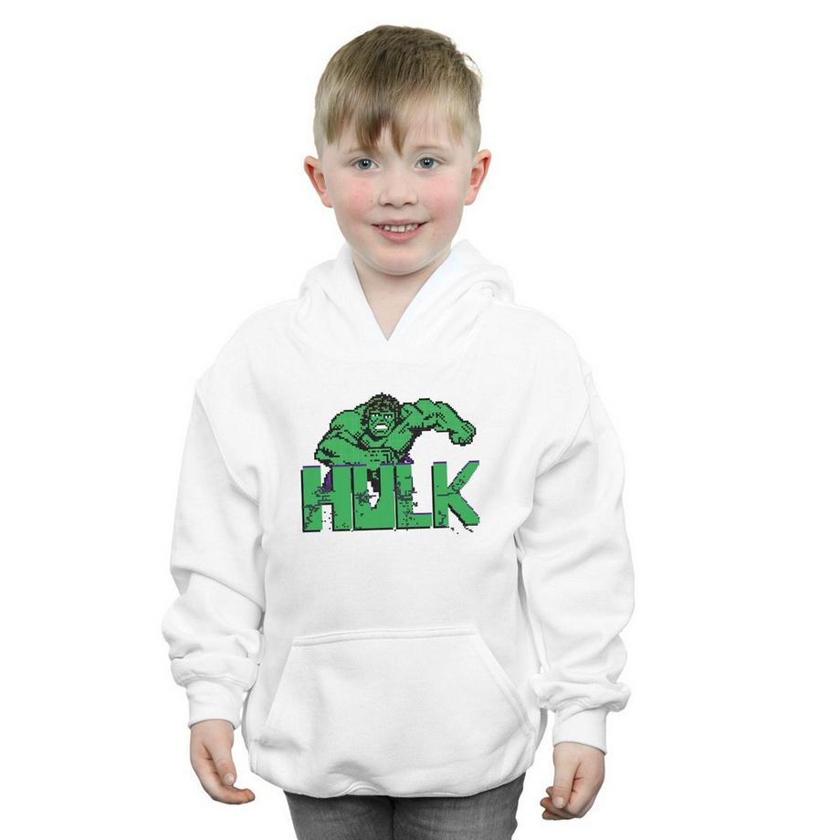 MARVEL  Sweat à capuche motif Hulk pixelisé 