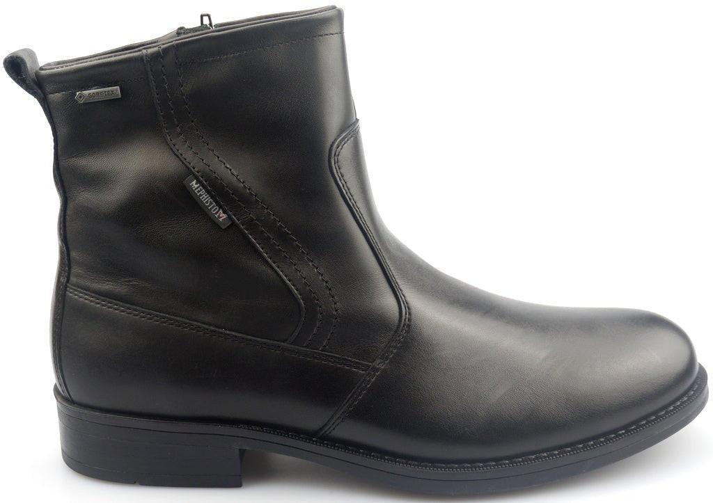 Image of Damien - Leder Stiefelette Herren Schwarz 40