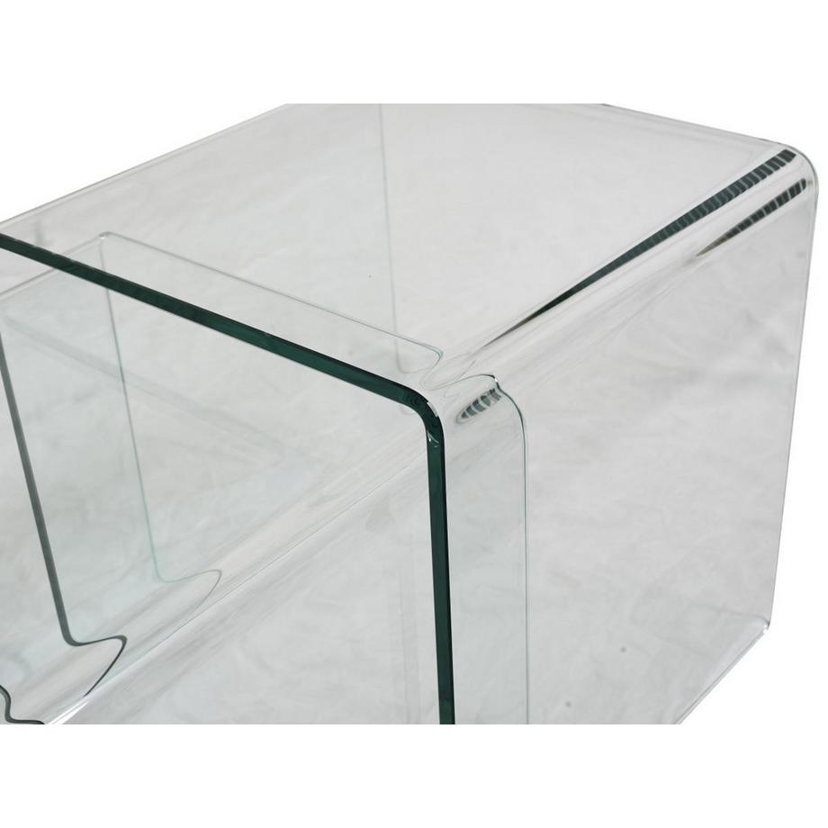 Vente-unique Tables basses gigognes MINKA Verre courbé  
