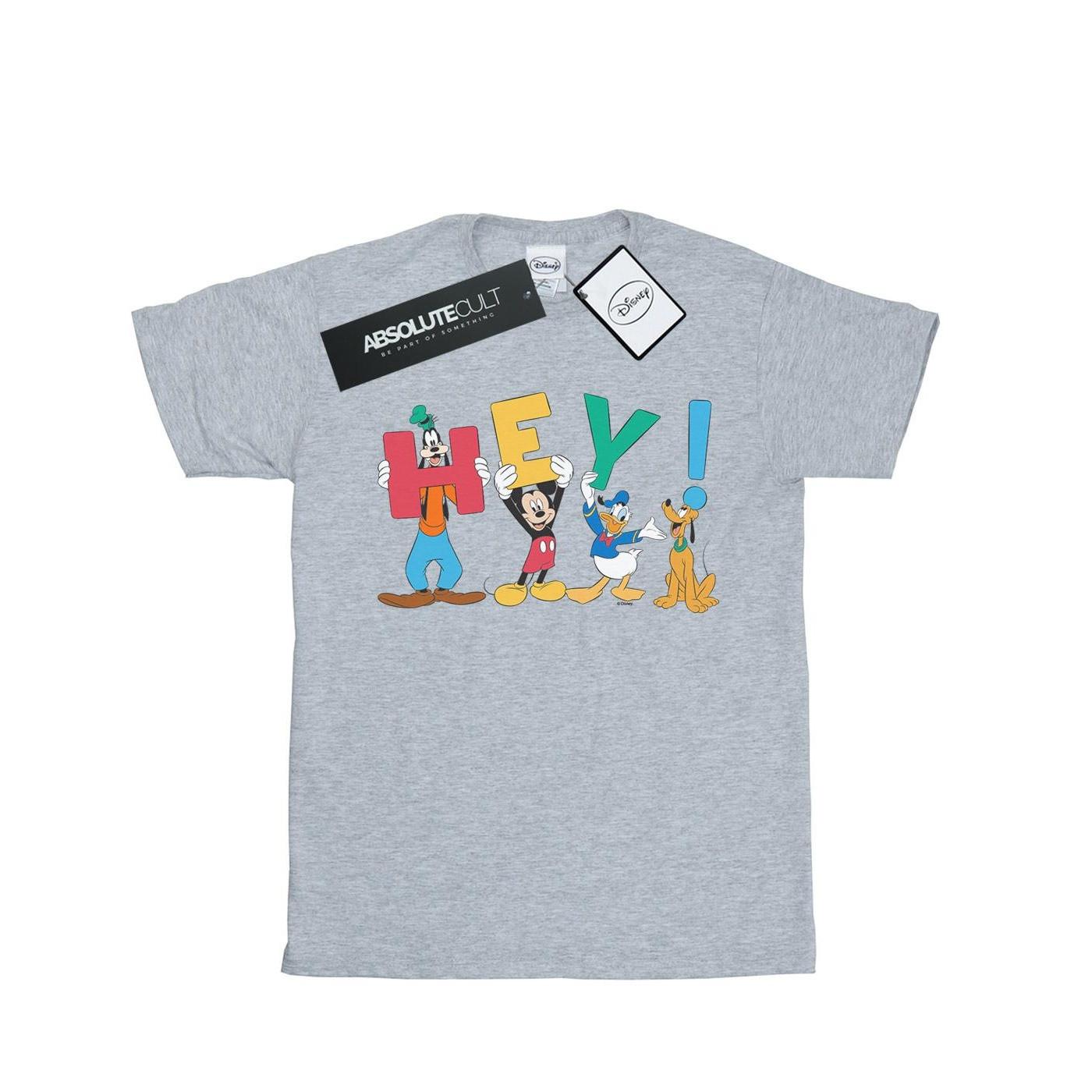 Image of Mickey Mouse Friends Hey Tshirt Damen Grau XXL