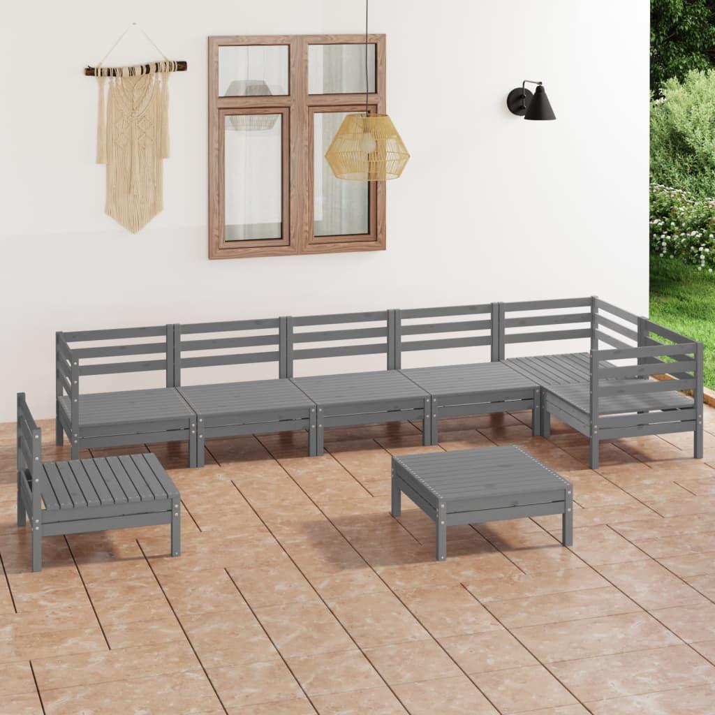 VidaXL Mobilier de jardin bois de pin  