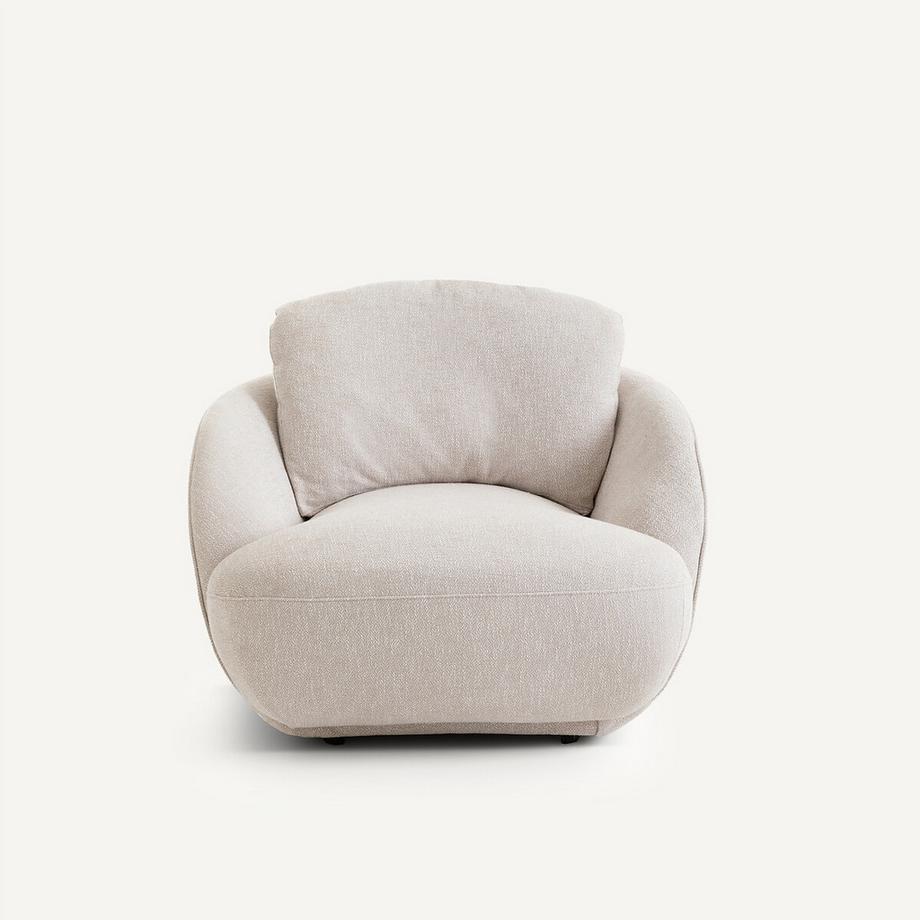 AM.PM Kugelsessel XL melierter Baumwollstoff  