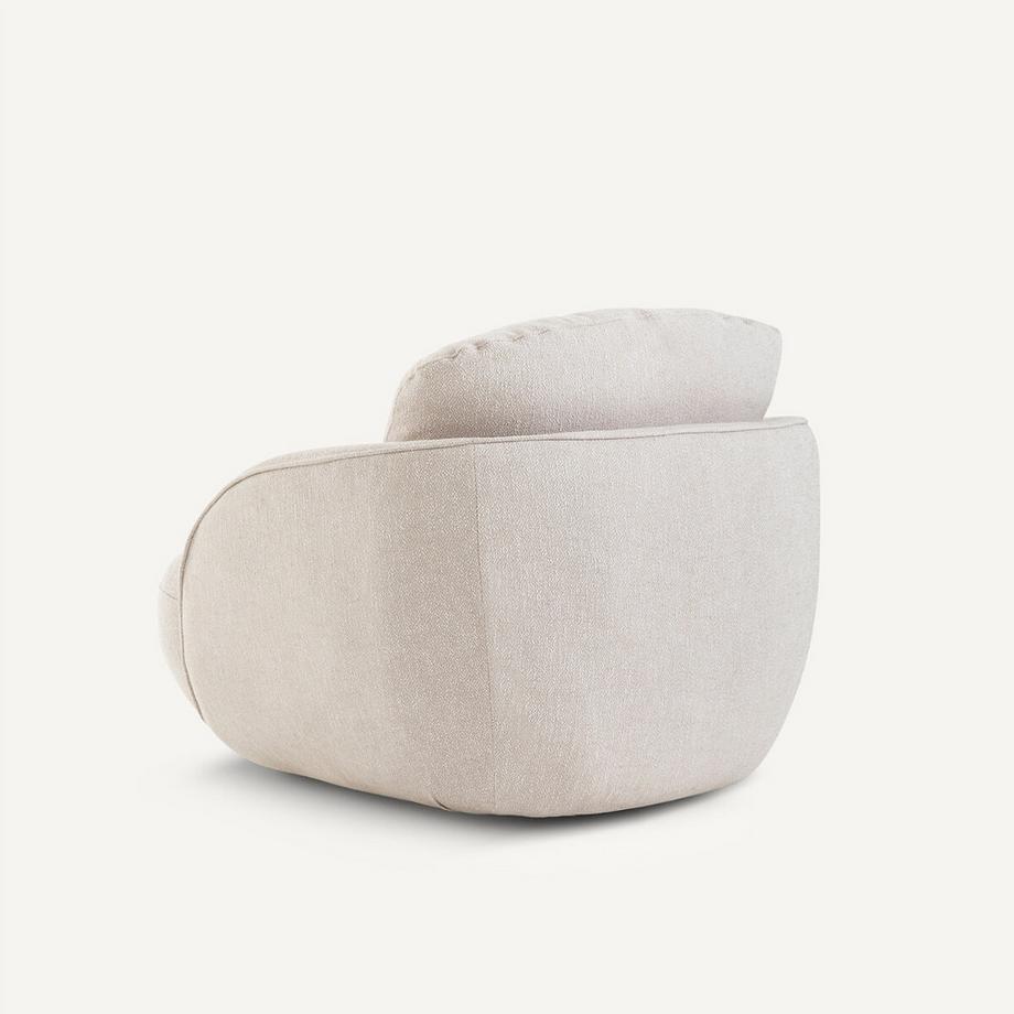 AM.PM Kugelsessel XL melierter Baumwollstoff  