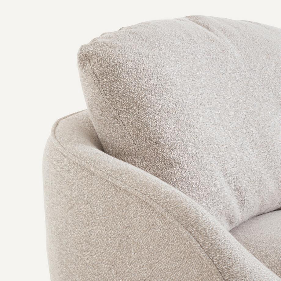 AM.PM Kugelsessel XL melierter Baumwollstoff  