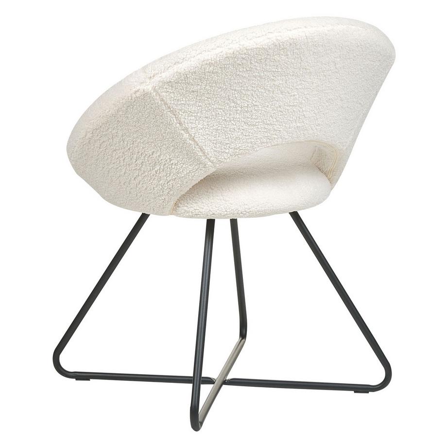 Beliani Chaise de salle à manger en Bouclé Glamour RACHEL  