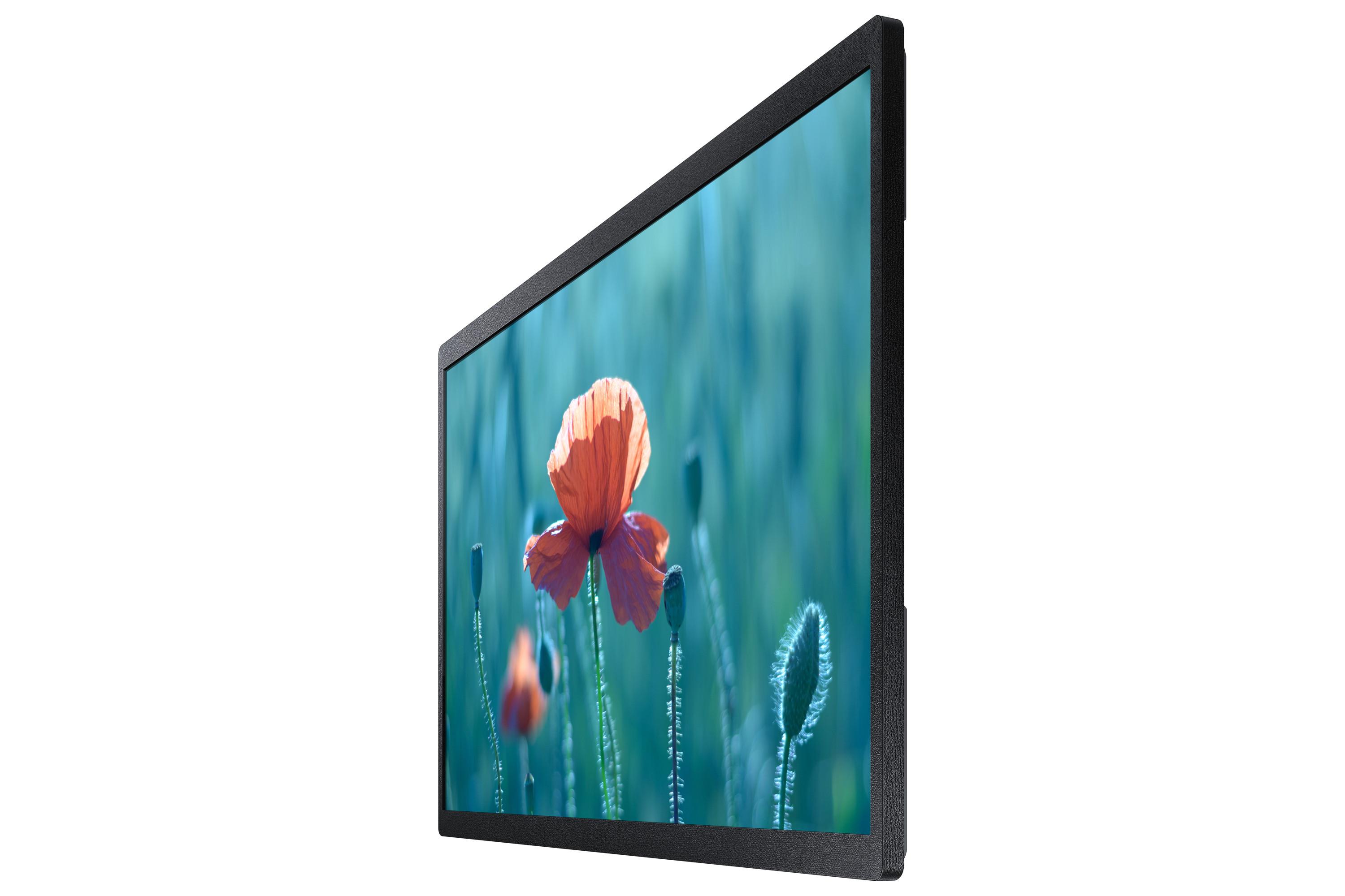 SAMSUNG  Samsung QB24R-B Digital Signage Flachbildschirm 61 cm (24") LCD WLAN 250 cd/m² Full HD Schwarz Eingebauter Prozessor Tizen 4.0 16/7 