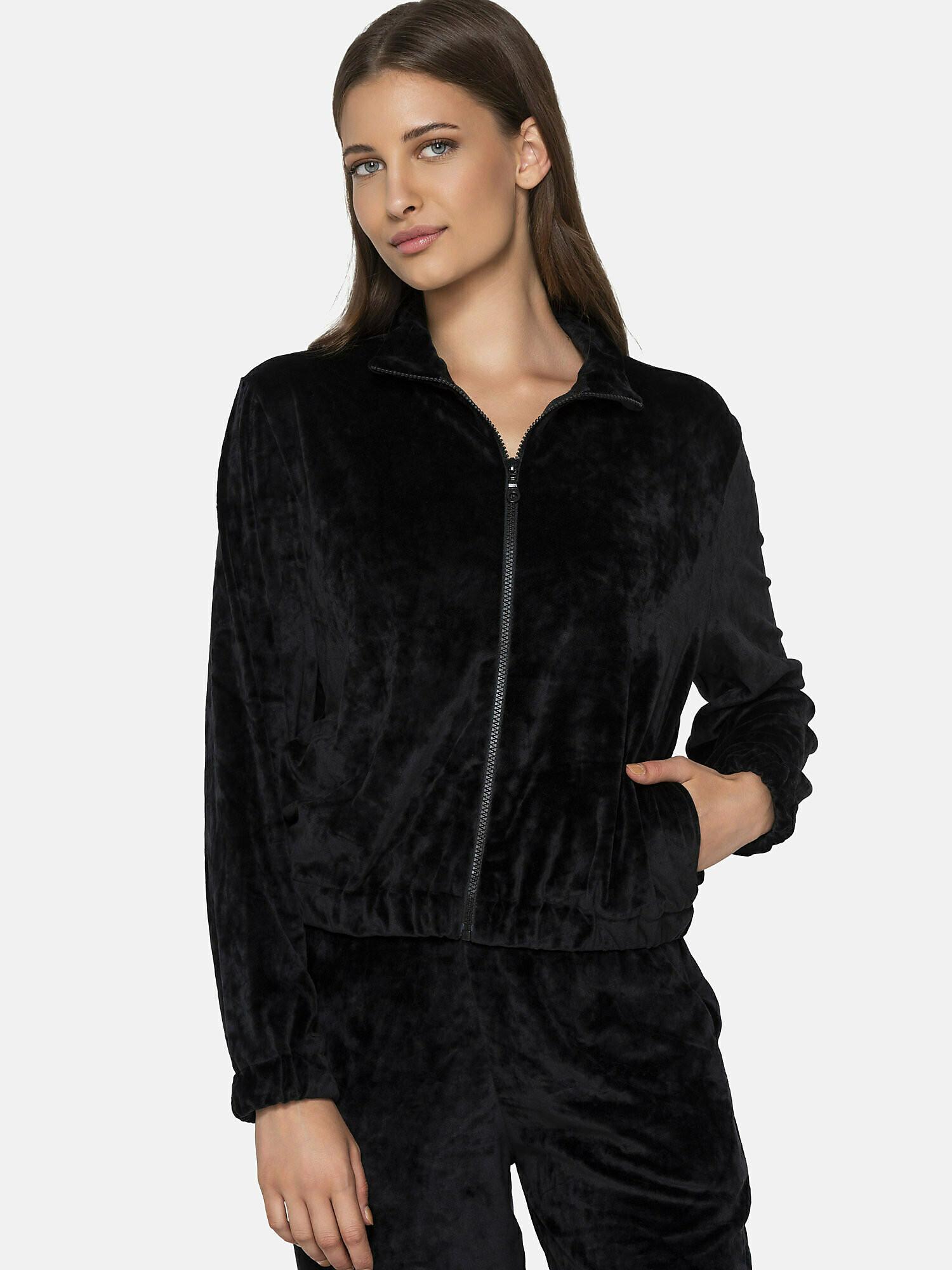 Image of Sweatshirt Mit Reißverschluss Balanced Unisex Schwarz M