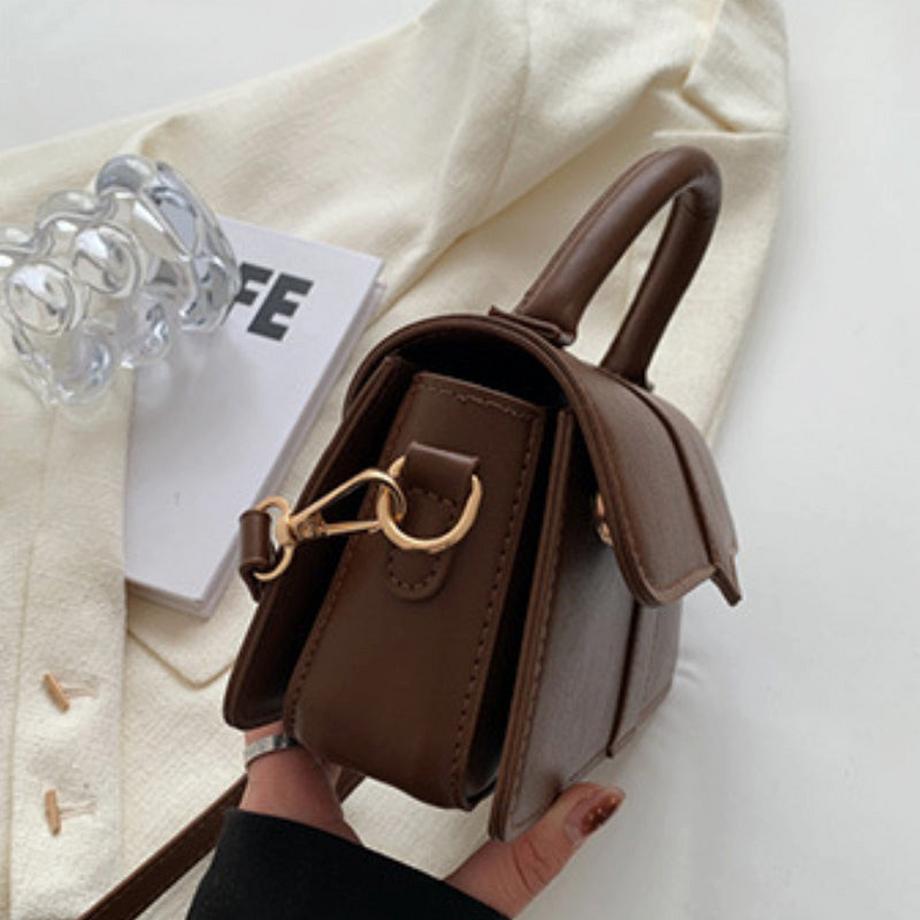 Only-bags.store Borsa a tracolla strutturata con manico superiore  