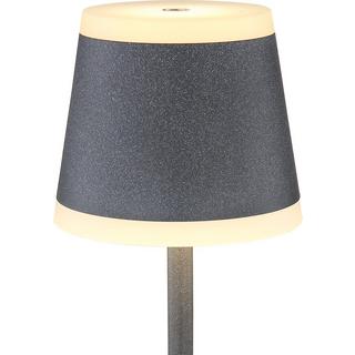 mutoni Lampe à poser Ridley I métal gris mat LED  