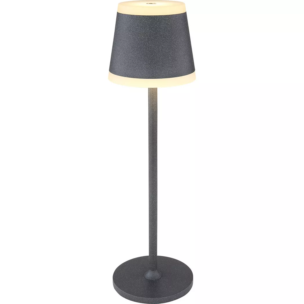 mutoni – Tischleuchte Ridley I Metall matt LED, One Size, Grau
