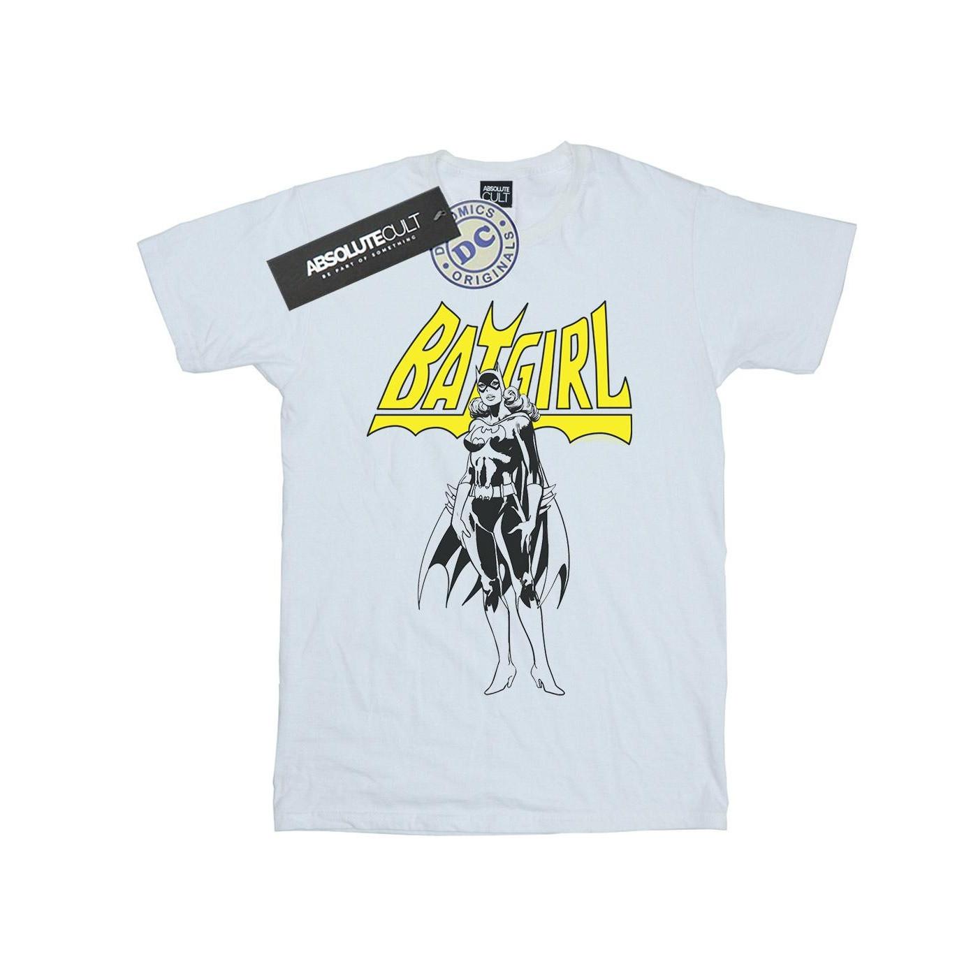 Image of Batgirl Pose Tshirt Damen Weiss XXL