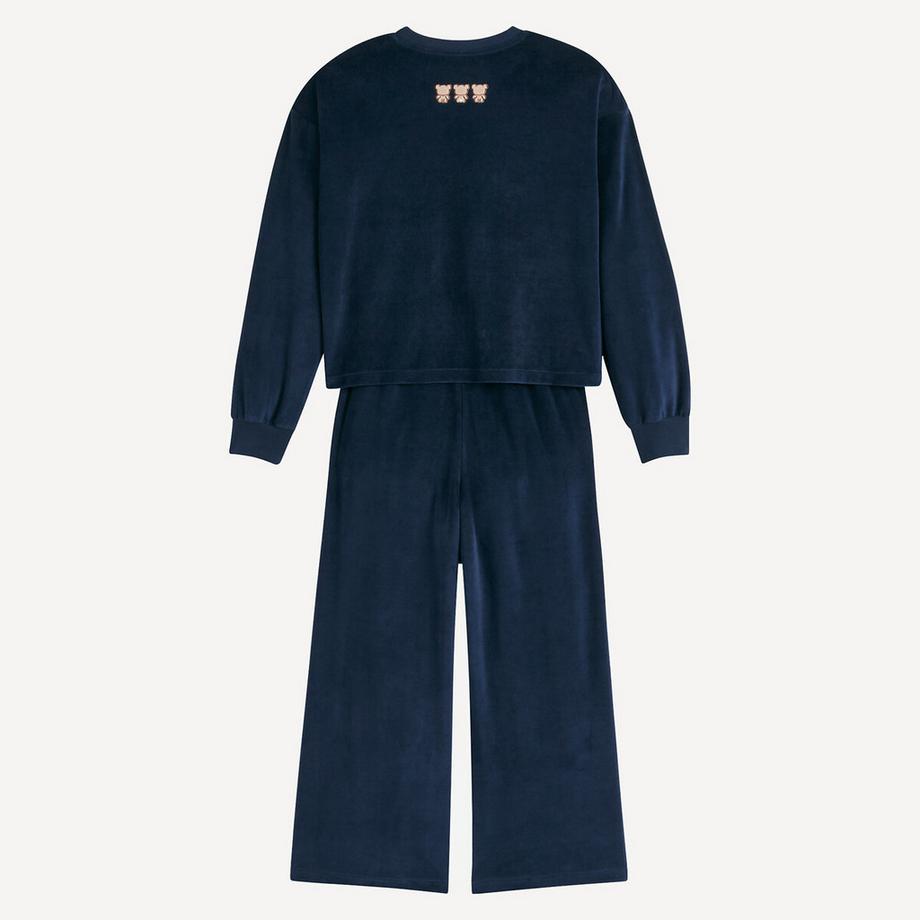 La Redoute Collections  Samtö-Pyjama mit Bärenmotiv 