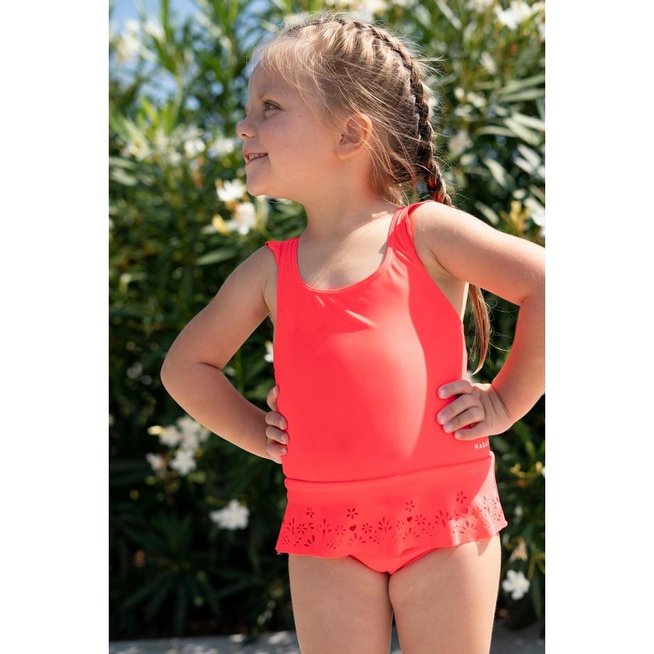 NABAIJI Maillot de bain bébé fille imprimé avec jupette Bleu foncé  