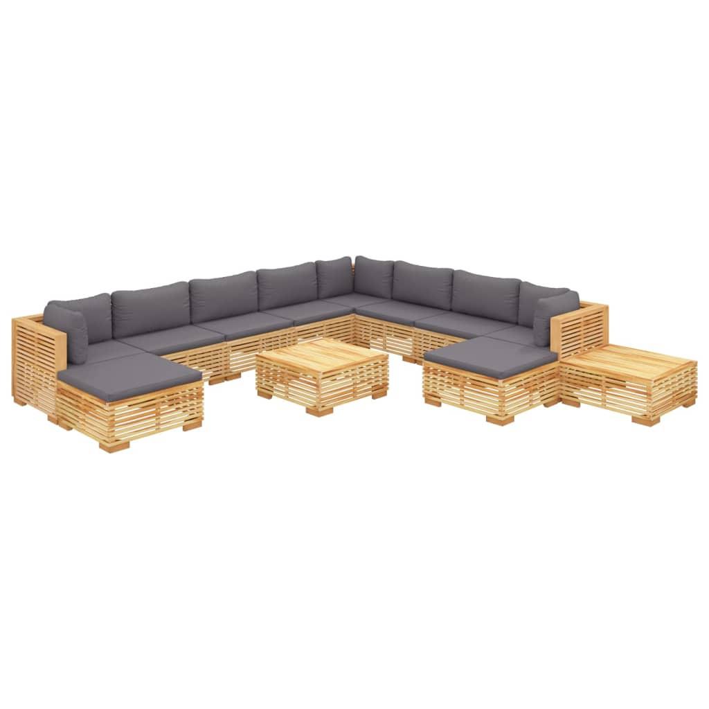 VidaXL set divani da giardino Teak riciclato  