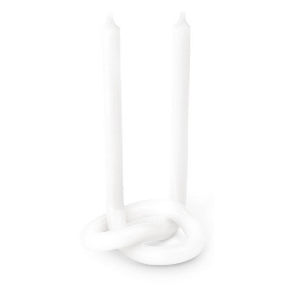 Knot Candles Knot Kerze Weiss  
