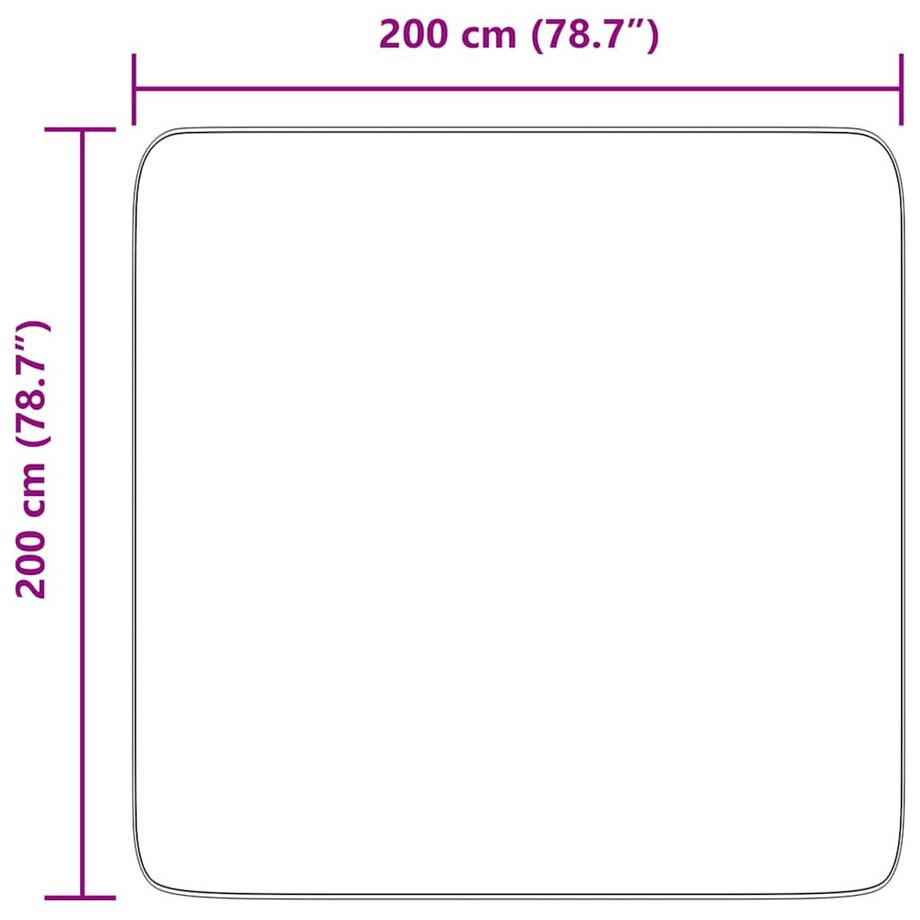 VidaXL  Tapis shaggy polyester 