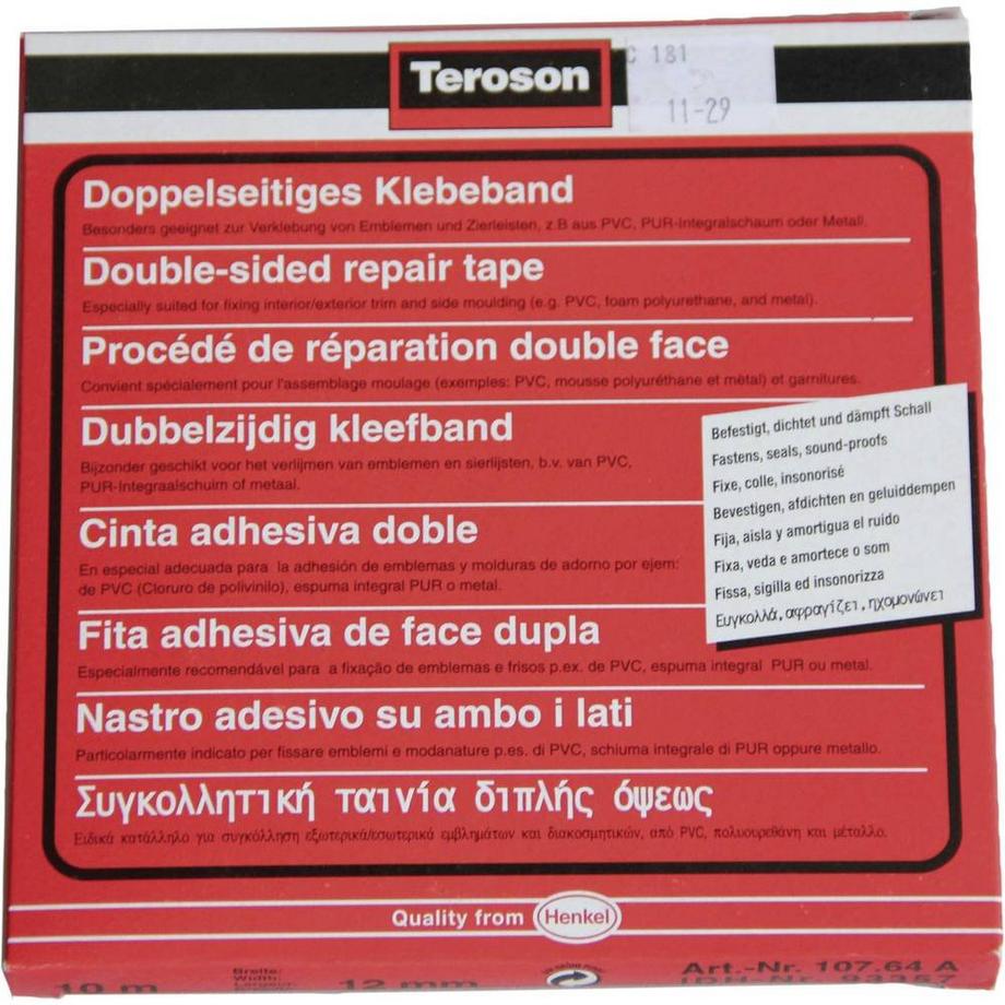 Teroson  Ruban adhésif double-face Loctite 