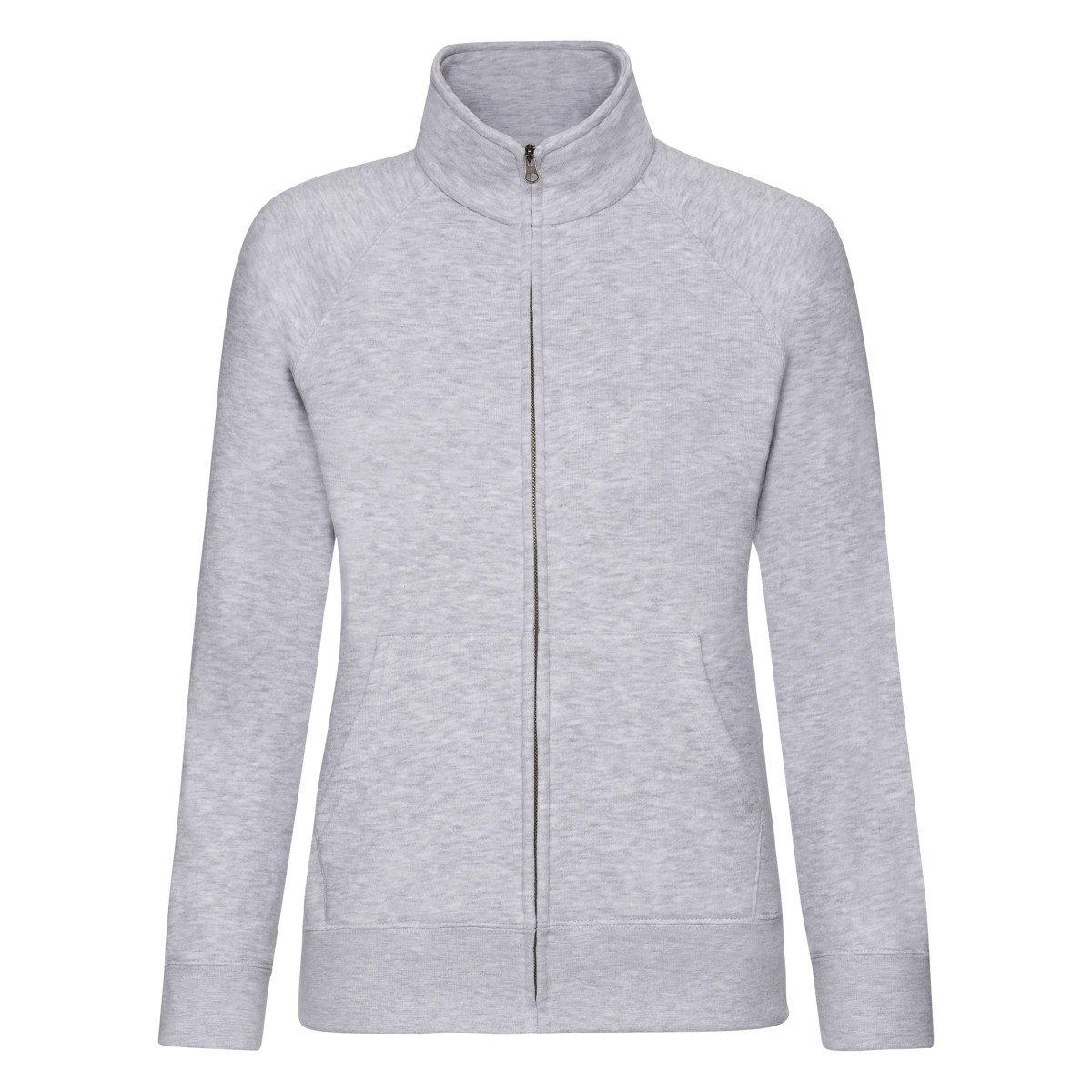 Image of Ladyfit Fleecesweatshirtjacke Damen Grau XXL