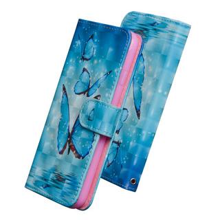 Cover-Discount  Xiaomi Mi Note 10 / 10 Pro - Etui papillons effet paillettes bleu 