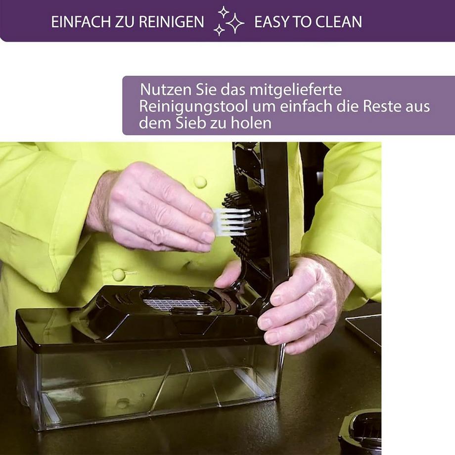 mastrad V-Klingen Mandoline mit Behälter  