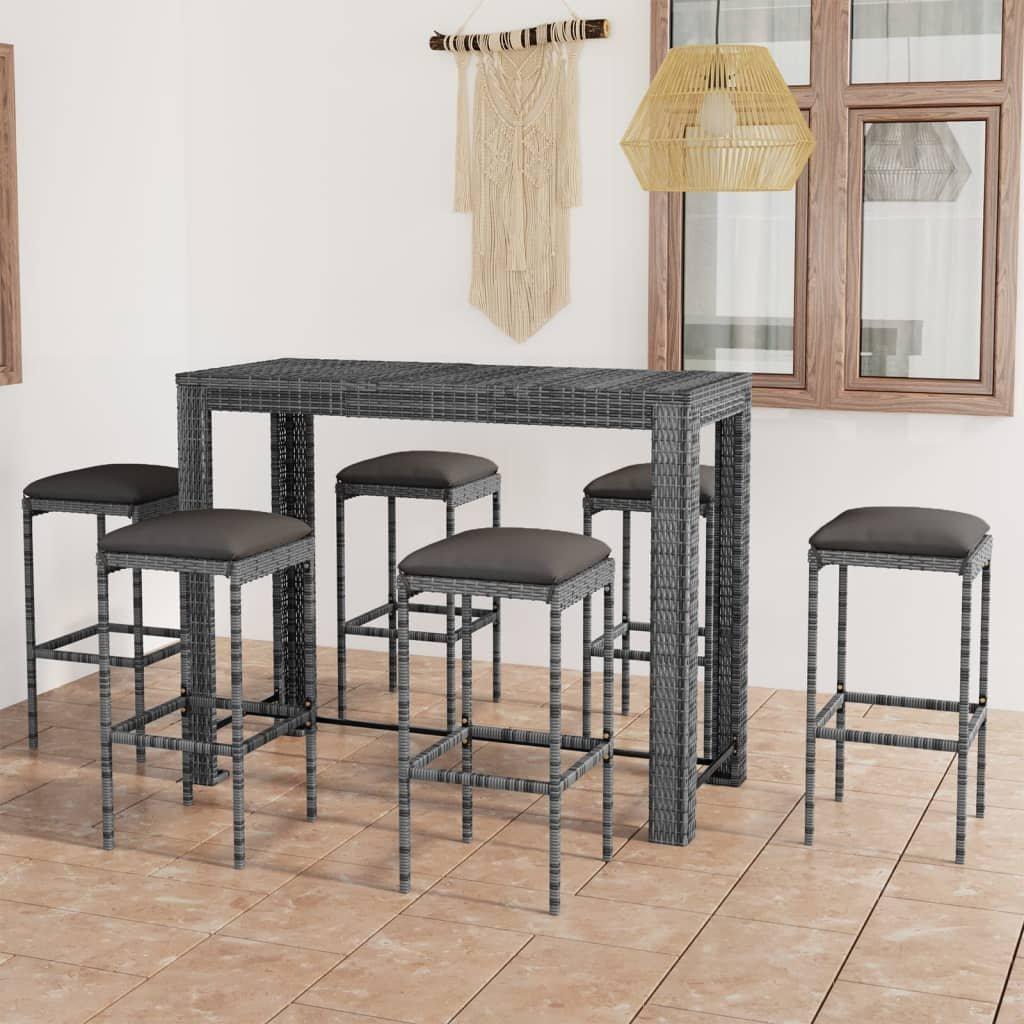 VidaXL Bar-set poly-rattan  